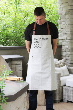 KITCHEN-APRON-Handsome And Can Cook Chef Apron - Pleasant Beach Living