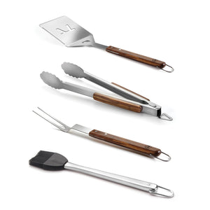GRILLING TOOLS-  Grande Stainless Steel Grill Tool Set, Verde - Pleasant Beach Living