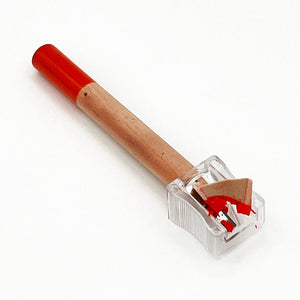 Large pencil sharpener by elseware unplug eco-kids with easy grip handle, designed for precise sharpening of pencils.