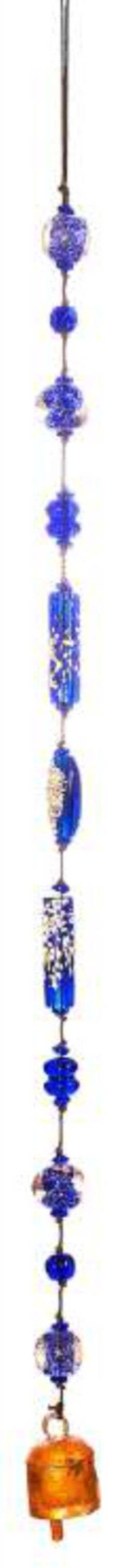 WIND CHIMES- The Blue Rainbow-Glass & Bell - Pleasant Beach Living