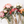 Silk peony floral bouquet with 7 stems, 12-inch spring flowers in shades of pink and white, by Sweet Home Deco