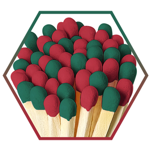 Thankful Greetings candle matches with a wooden matchstick and decorative packaging, ideal for lighting candles or creating ambiance.