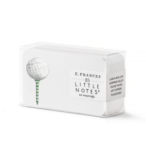NOTE CARDS- Golf Tee Little Notes® – Boxed Set of 85 Mini Notecards - Pleasant Beach Living