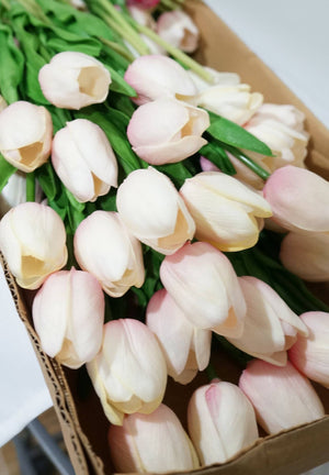 FLOWERS-Latex Real Touch Tulip Flowers- Set of 10 - Pleasant Beach Living