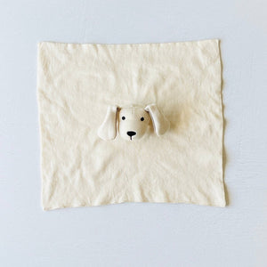 BABY- BLANKET-Puppy Dog - Organic Baby Lovey Security Blanket Cuddle Cloth - Pleasant Beach Living