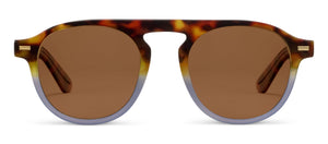 Peepers Neptune sunglasses with clear eyeglasses and reading glasses lenses, stylish eyewear with dark frames and rounded design