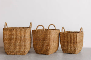 BASKET-Square Laundry Basket, harvest - Pleasant Beach Living