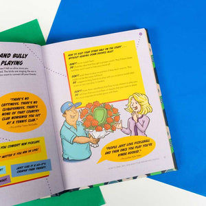 Little Book of Pickleball by Laura Francis, a Simon & Schuster book cover featuring colorful illustrations about pickleball.