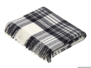 THROWS- Tartan Plaid - Merino Lambswool Throw Blankets - Made in UK - Pleasant Beach Living