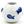 DECOR-White Vase with Blue Small Fish Design - Pleasant Beach Living