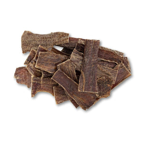 All-natural beef gullet flats dog treats from Jojo Modern Pets, 5-6 inches, shown in a close-up image.