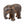 Decor cast iron elephant figurine by Vagabond Vintage, showing detailed elephant sculpture with textured surface and antique finish.