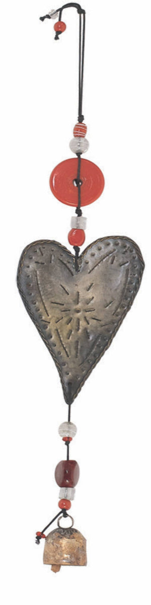 WIND CHIMES-Don'T Break My Heart! Beads &Bell - Pleasant Beach Living