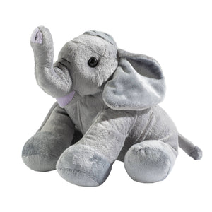 Lavender-colored stuffed animal warming elephant named Ellie by Sonoma Lavender, soft plush toy for relaxation and comfort.