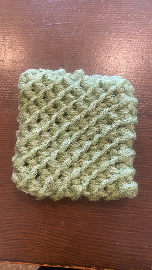 Dot and Army cleaning scrubbies made in the USA, showing colorful sponge scrubbers perfect for kitchen cleaning tasks.