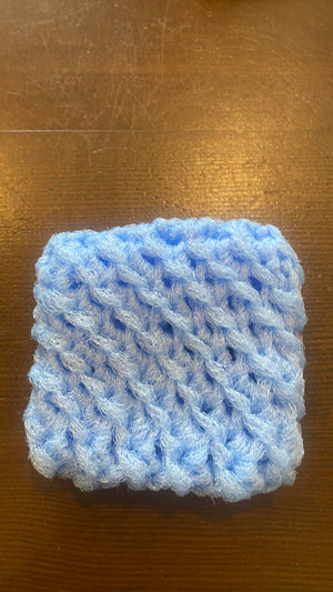 Dot and Army cleaning scrubbies made in the USA, colorful sponge scrubbers for kitchen and bathroom cleaning.