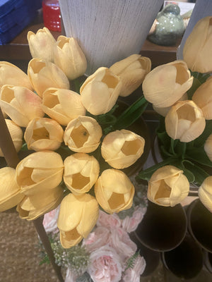 FLOWERS-Latex Real Touch Tulips- Set of 10 - Pleasant Beach Living