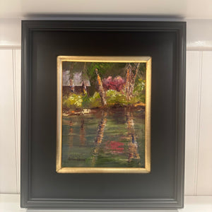 ART- Local Artist, Fatima Young, Original Oil Painting, "IN REFLECTION" - Pleasant Beach Living