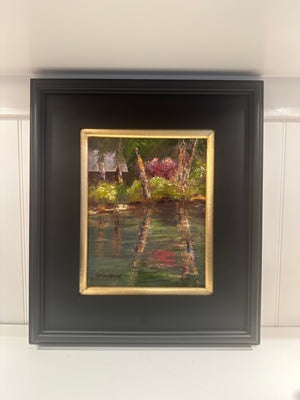 ART- Local Artist, Fatima Young, Original Oil Painting, "IN REFLECTION" - Pleasant Beach Living