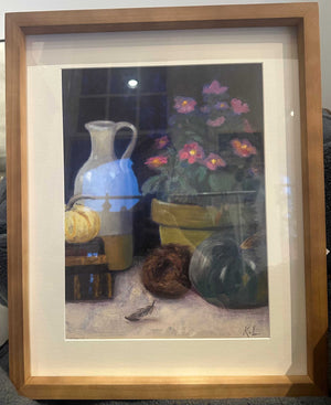 ART- Kathy Levine, Local Artist, Oil Painting, "AUTUMN" - Pleasant Beach Living