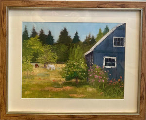 ART- Kathy Levine, Local Artist, Oil Painting, "SUMMER ON BAINBRIDGE ISLAND" - Pleasant Beach Living