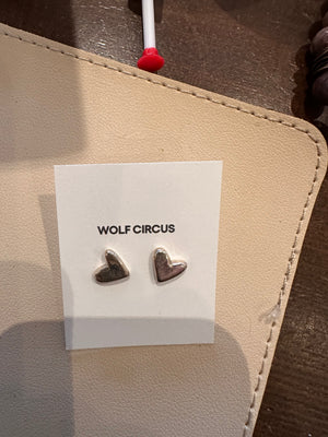 JEWELRY-Earrings, Hearts, Wolf Circus - Pleasant Beach Living