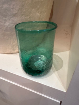 CANDLE HOLDER-10 oz. Hand-Blown Drinking Glass/Votive Holder - Pleasant Beach Living