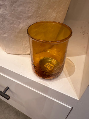 CANDLE HOLDER-10 oz. Hand-Blown Drinking Glass/Votive Holder - Pleasant Beach Living