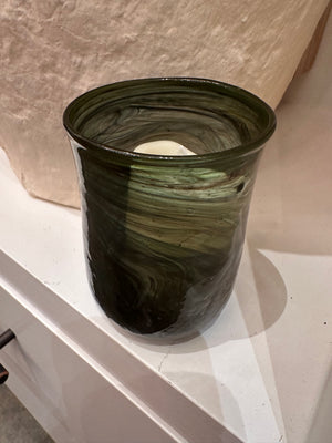 CANDLE HOLDER-10 oz. Hand-Blown Drinking Glass/Votive Holder - Pleasant Beach Living
