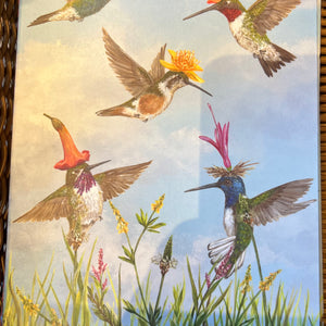 NOTEBOOK- Hummingbirds Notebook - 6 x 9.25"" - Pleasant Beach Living