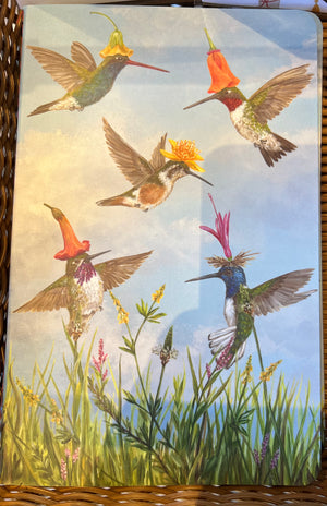 NOTEBOOK- Hummingbirds Notebook - 6 x 9.25"" - Pleasant Beach Living