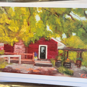 GREETING CARDS-Sunlight Maple: Dogwood Painted by Local Artist Kathy Levine - Pleasant Beach Living