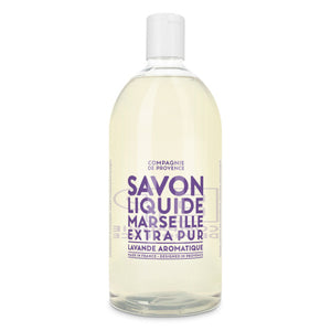 SOAP- BATH-SAVON LIQUID MARSEILLE-Refill Soap Aromatic Lavender 33.8 fl oz - Pleasant Beach Living