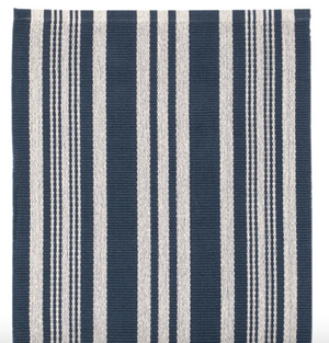 RUG- DASH AND ALBERT-Irving Stripe Ivory Handwoven Cotton Rug (2' x 3') - Pleasant Beach Living