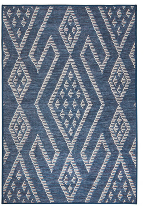 RUG- DASH AND ALBERT-Guthrie Navy Machine Washable Rug (2' x 3') - Pleasant Beach Living