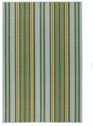 RUG- DASH AND ALBERT-Caravan Stripe Multi Machine Washable Rug (2x3) - Pleasant Beach Living