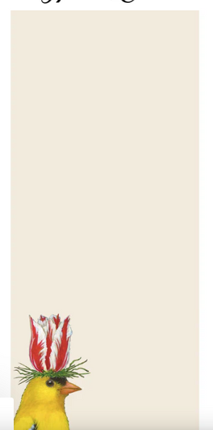 NOTEPAD-Goldfinch List Pad - Pad of 30 Sheets - Pleasant Beach Living