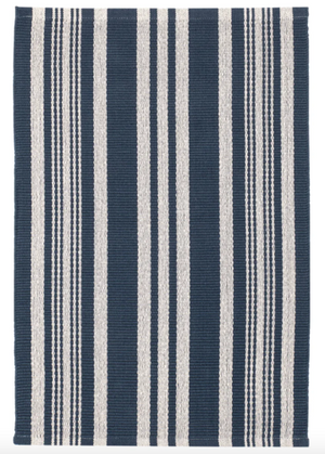 RUG-DASH AND ALBERT- Irving Stripe Ivory Handwoven Cotton Rug (3' x 5') - Pleasant Beach Living