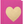 GREETING CARD- Pink Heart Card - 4.25 x 5.5