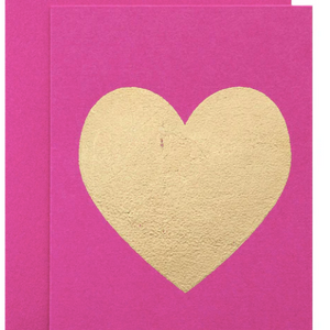 GREETING CARD- Pink Heart Card - 4.25 x 5.5"" - Pleasant Beach Living