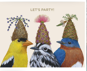 GREETING CARD- Let's Party Trio Card with foil - Pleasant Beach Living