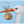 Gold foil baby stork greeting card with 
