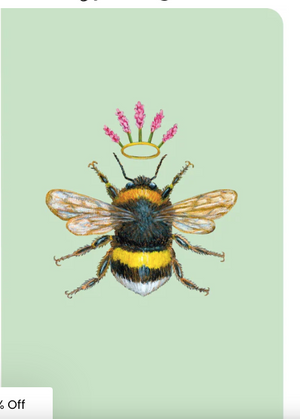NOTEBOOK-Queen Bee Notebook - 6 x 9.25"" - Pleasant Beach Living