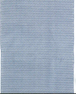 RUG-DASH AND ALBERT-Herringbone Indigo Indoor/Outdoor Rug (3x5) - Pleasant Beach Living