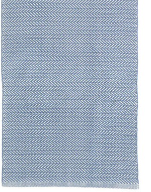 RUG-DASH AND ALBERT-Herringbone Indigo Indoor/Outdoor Rug (2x3) - Pleasant Beach Living