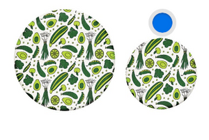 Reusable CCOI beeswax food covers with fun printed designs for food storage, eco-friendly and breathable kitchen accessories.