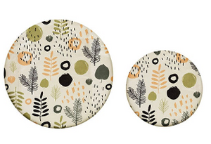 Reusable CCOI beeswax food covers with fun printed designs for food storage, featuring natural beeswax material.