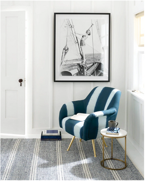 AnS Malta Blue machine washable rug in 3x5 feet with a stylish pattern, suitable for living rooms or bedrooms.