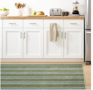 RUG- DASH AND ALBERT-Caravan Stripe Multi Machine Washable Rug (3x5)