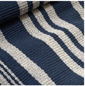 RUG- DASH AND ALBERT-Irving Stripe Ivory Handwoven Cotton Rug (3' x 5')